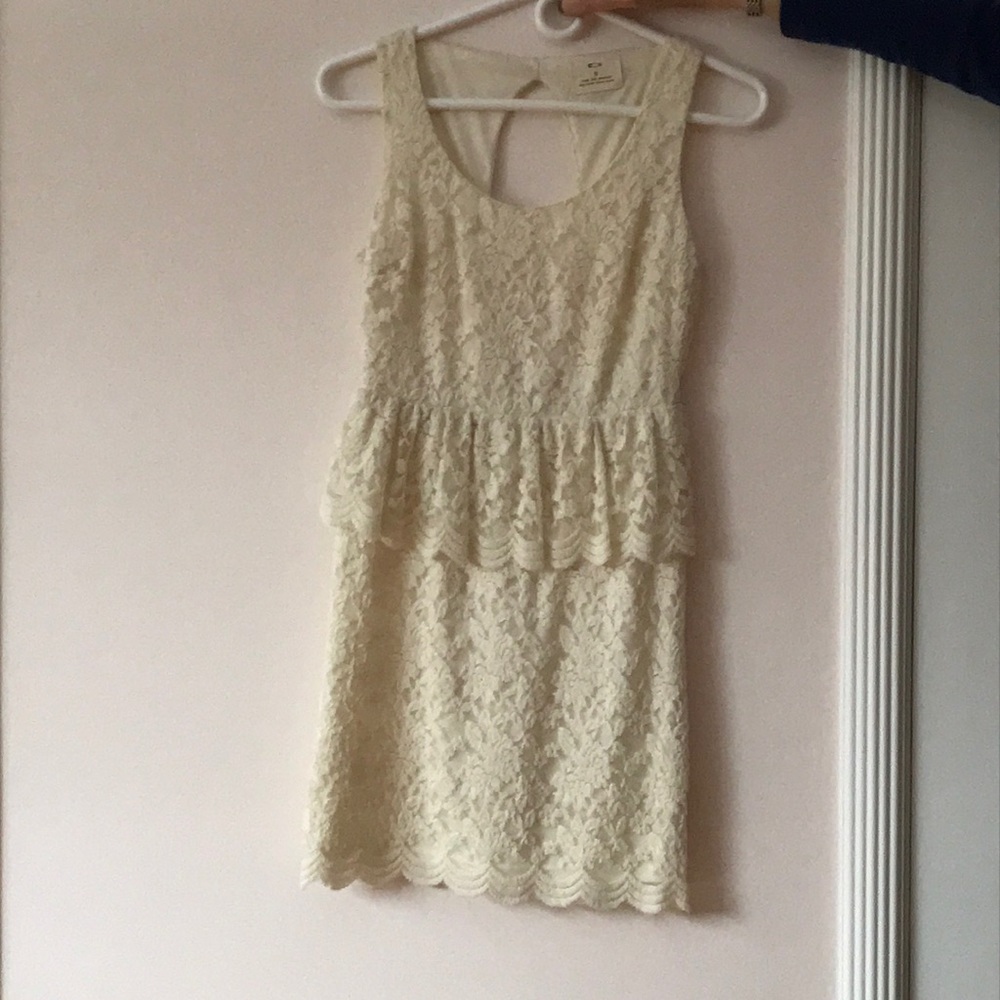 Pins & Needles Lace Peplum Dress | S